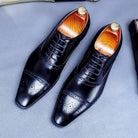 Introducing the Height of Luxury: New Business Formal Pointed Leather Shoes.