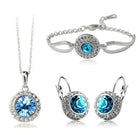 Jewelry Set: Complete your look effortlessly with our Jewelry Set – earrings, necklace, and bracelet.