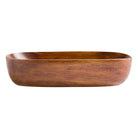 Kemu Wooden Boat Towel Tray Napkin Pad Tea Towel Holder Wooden Bowl Dinner Plate