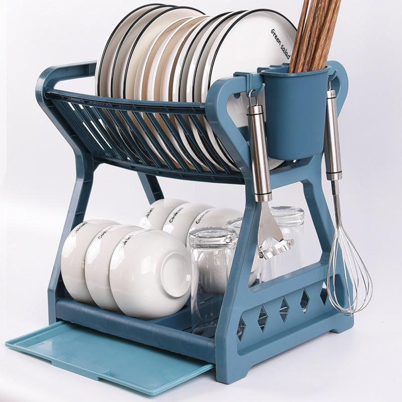 Kitchen Rack Utensils Drying And Washing Draining Bowl Rack