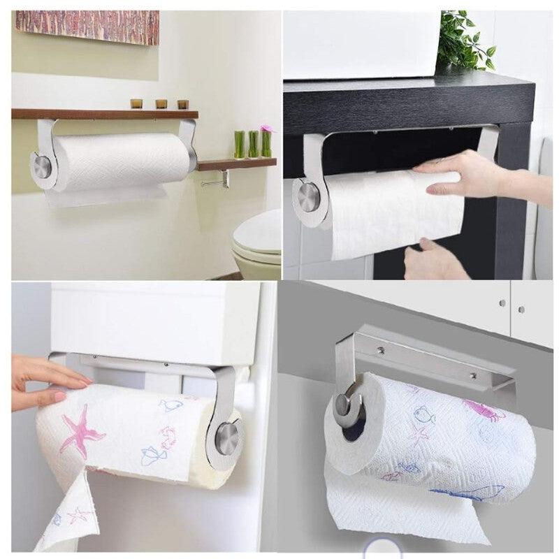 Kitchen paper towel rack shelf