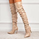 Knee High Long Boots Women Fashion Super High Heel Party Shoes