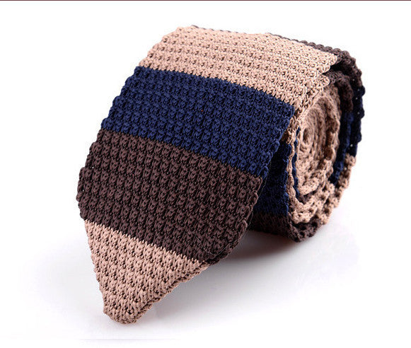 Korean Style British Retro Wool Handmade Sharp-Pointed Necktie