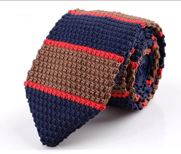 Korean Style British Retro Wool Handmade Sharp-Pointed Necktie