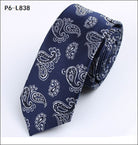 Korean Style Men's Business Tie – Stylish Cashew Flower Design, Perfect for Formal or Casual Wear