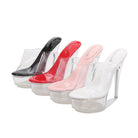 Korean Version Of The Crystal Wedge Slippers Women's Summer Waterproof Platform Thick-soled Summer New Heels