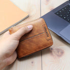 Korean fashion men''s short wallet classic popular horizontal large capacity zipper multi Card Business Wallet