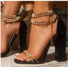 Ladies Sandals Summer Casual Sexy Chains Shoes Women