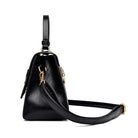 Large Capacity Leather Handbag with Fashionable Stone Pattern - Shoulder & Crossbody Style