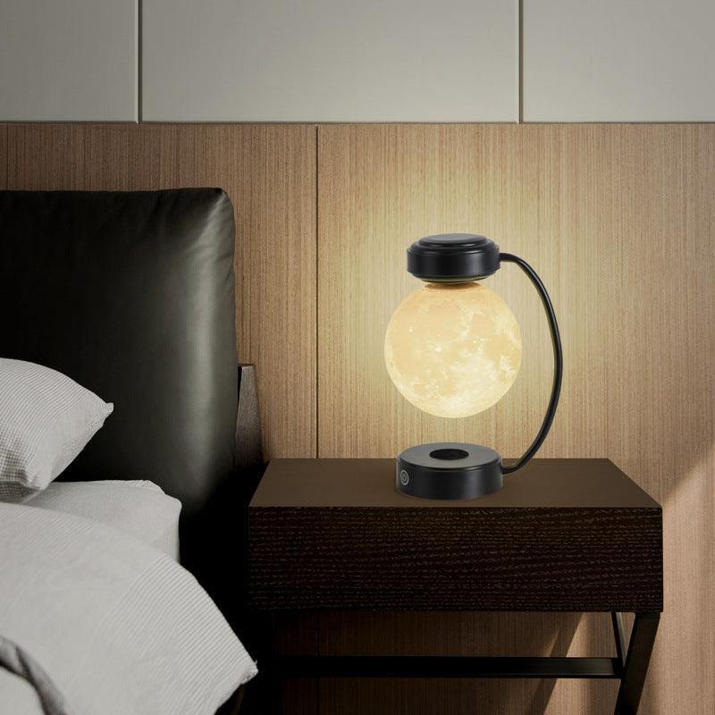 Levitating 3D Moon Lamp: Wireless, Rotating, Perfect for School, Office, Home Decor.