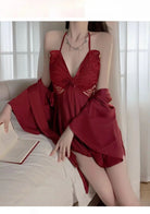 Lingerie Sexy Women's Nightdress Butterfly Halter Temptation Pajamas Sets