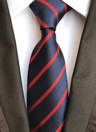 Luxurious Silk Striped Plaid Tie