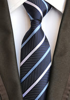 Luxurious Silk Striped Plaid Tie