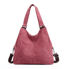 Luxury Canvas Shoulder Tote - Women's Handbag & Crossbody bag