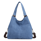 Luxury Canvas Shoulder Tote - Women's Handbag & Crossbody bag