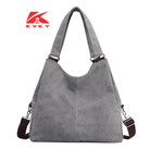 Luxury Canvas Shoulder Tote - Women's Handbag & Crossbody bag