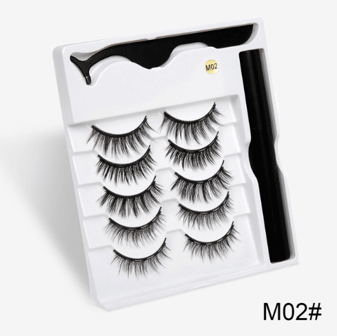 "Magnetic lashes: Easy, glue-free solution for quick, stylish eye enhancement."