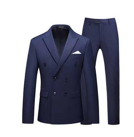 Men 2 Pieces Slim Fit Casual Tuxedo Suit Male Suits Set