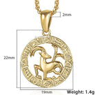 Men Woman 12 Zodiac Sign Gold Pendant Necklace Jewelry New