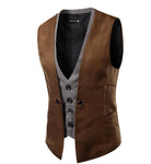 Men business suit vest waistcoat