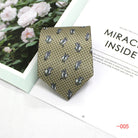 Men's 9cm Printed Polyester Tie - Perfect for Formal, Business, and Casual Work Settings