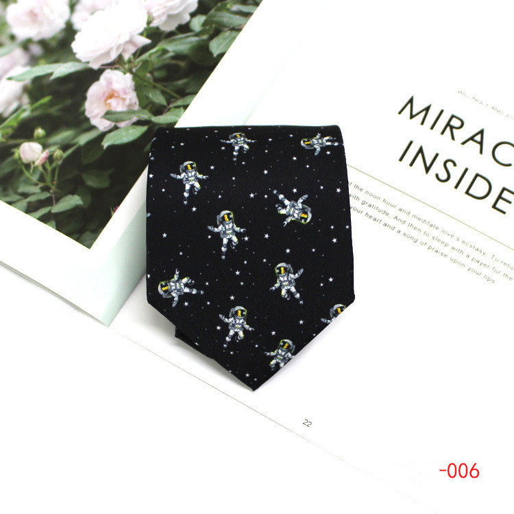 Men's 9cm Printed Polyester Tie - Perfect for Formal, Business, and Casual Work Settings