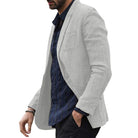 Men's Autumn Slim Fit Cotton Blazer - Lightweight and Stylish