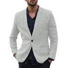 Men's Autumn Slim Fit Cotton Blazer - Lightweight and Stylish