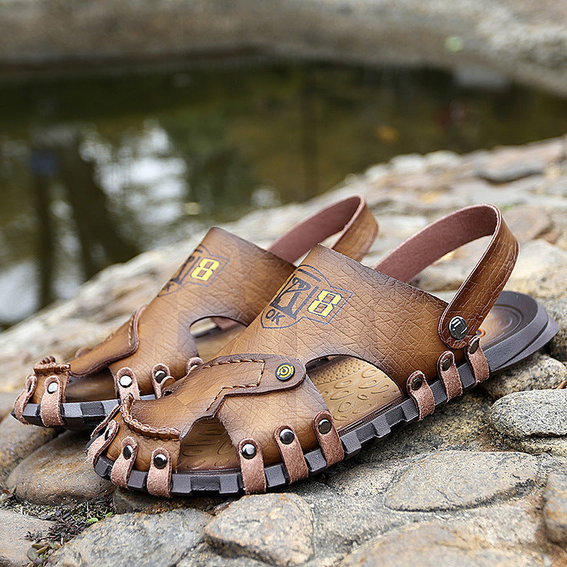 Men's Baotou Casual Leather Sandals