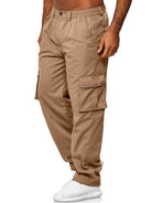 Men's Casual Multi-Pocket Loose Straight Cargo Pants