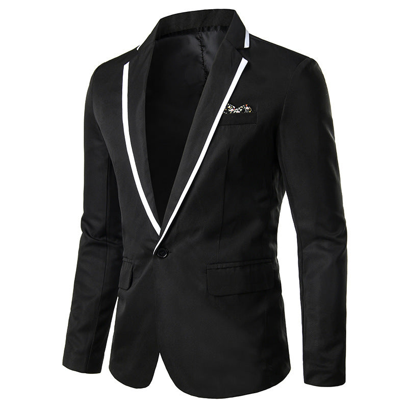 Men's Casual Single Button Suits Men's Slim Groomsmen Dresses