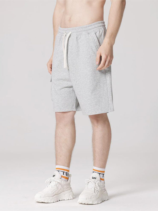 Men's Contrasting Color Stitching Woven Casual Shorts