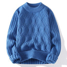 Men's Fashion Casual Solid Color Twisted Sweater