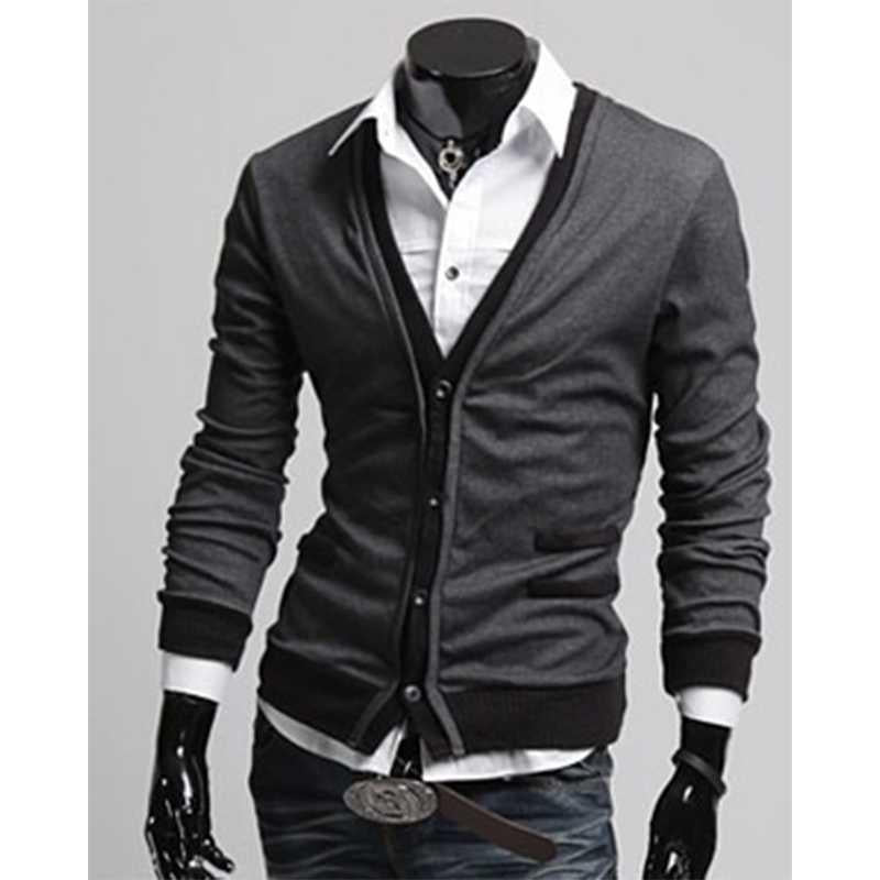 Men's Fashion Jacket New Men Cardigan Sweaters Fashion Wool