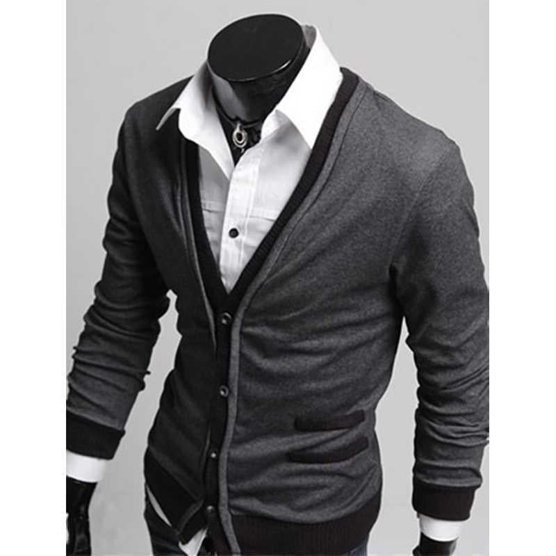 Men's Fashion Jacket New Men Cardigan Sweaters Fashion Wool