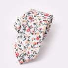 Men's Floral Cotton Print Wedding Tie