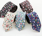 Men's Floral Cotton Print Wedding Tie