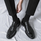 Men's Korean-style Pointed Leather Shoes Trendy British-style Casual Formal Wear.