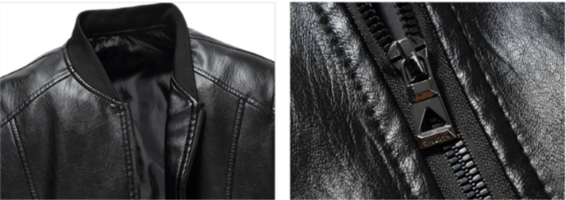 Men's Leather Jackets Spring And Autumn Plus Cashmere Men's Loose