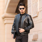 Men's Leather Jackets Spring And Autumn Plus Cashmere Men's Loose