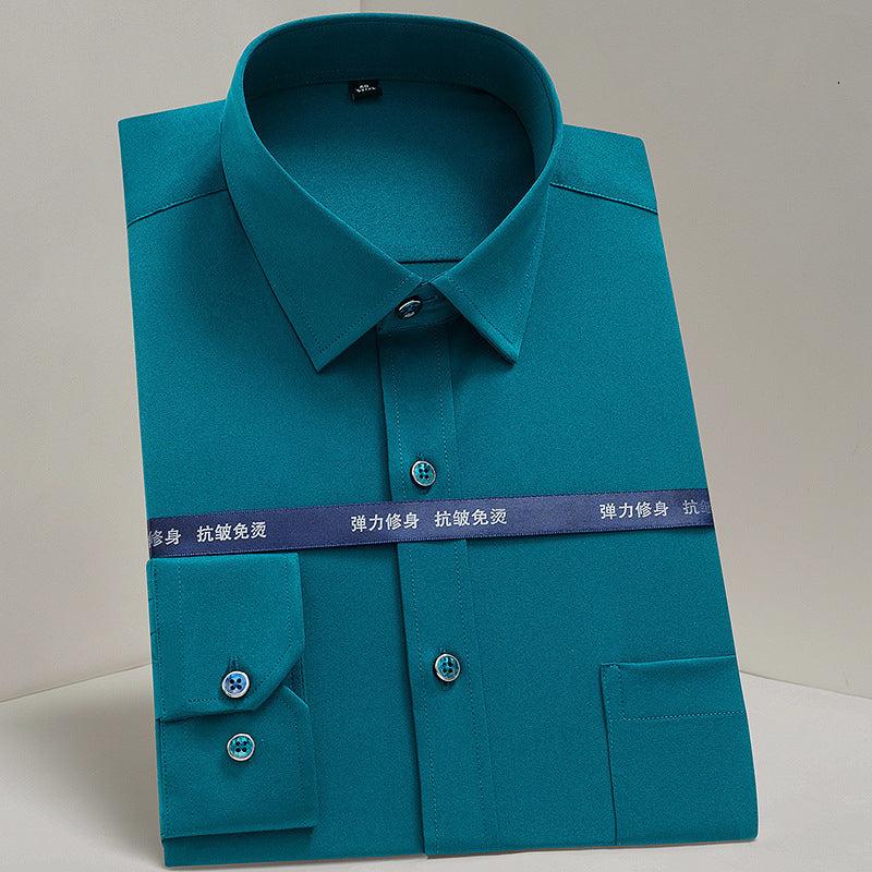 "Men's Mercerized Stretch Work Shirt."