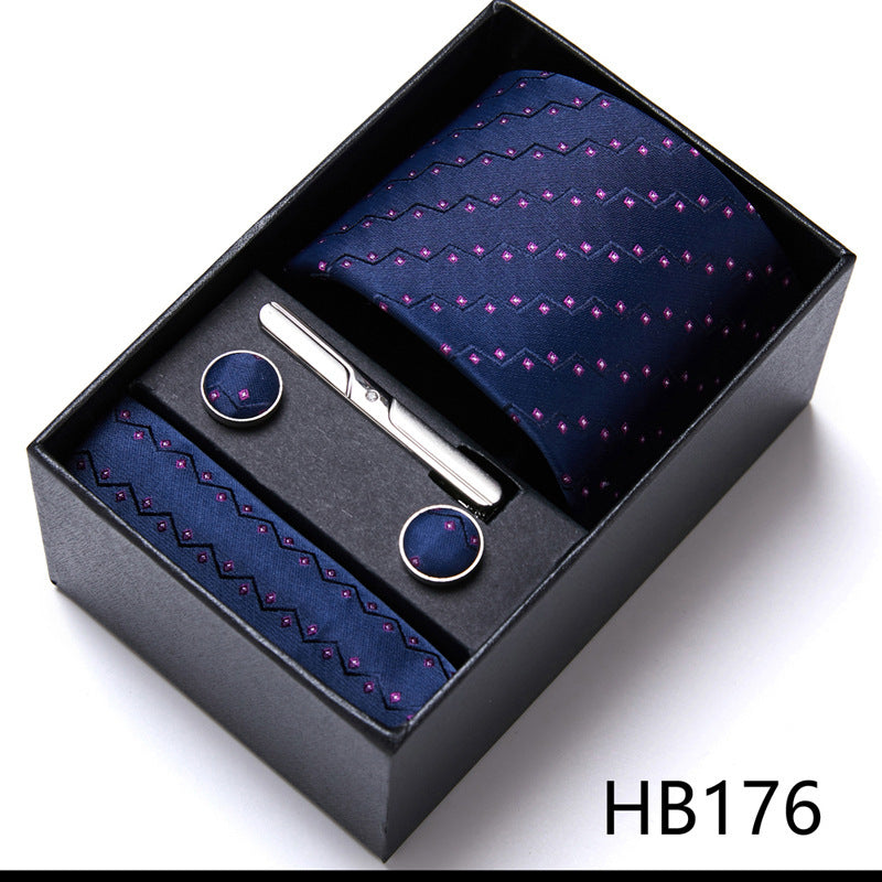 Men's Six-Piece Tie Gift Box Set – Ideal for Business, Formal Events, and Weddings