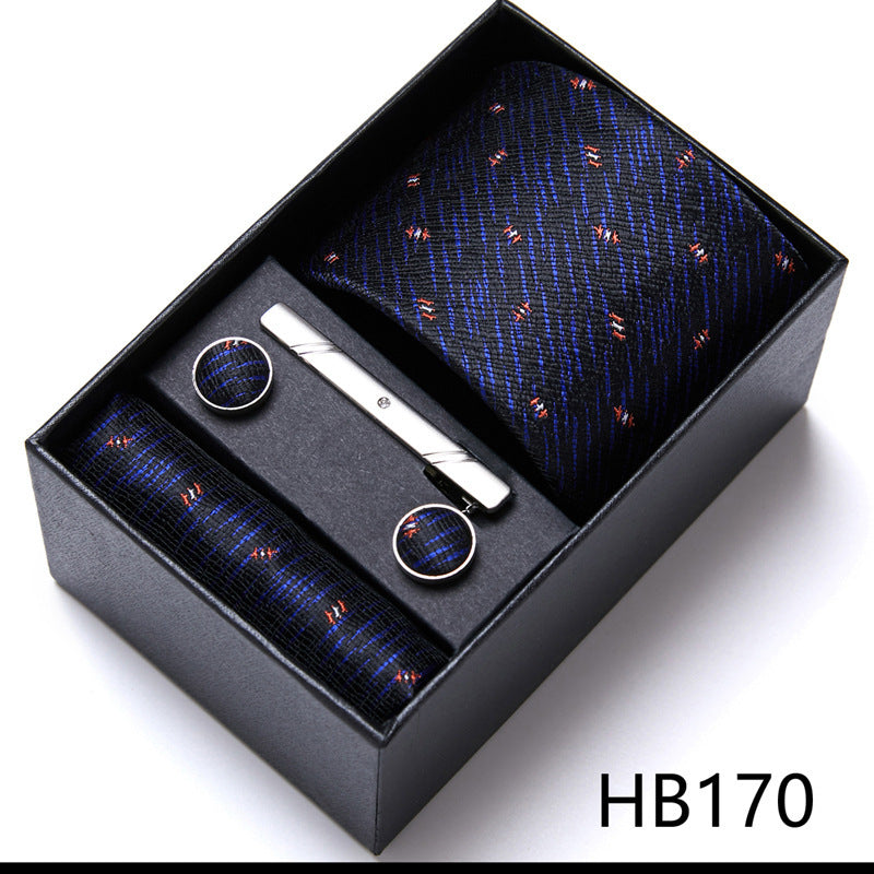 Men's Six-Piece Tie Gift Box Set – Ideal for Business, Formal Events, and Weddings