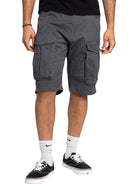 Men's Solid Color Multi-Pocket Casual Cargo Shorts