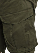 Men's Solid Color Multi-Pocket Casual Cargo Shorts