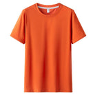 "Men's Solid Color Short-Sleeved Round Neck Clothing."