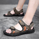 Men's Summer Velcro Sandals - Breathable Beach Shoes