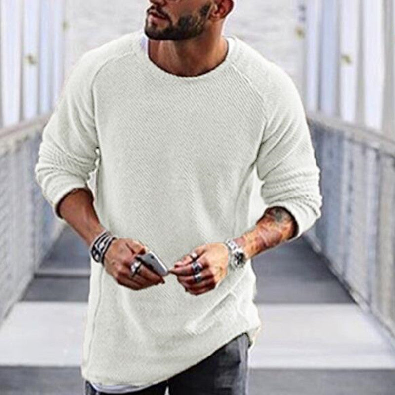 Men's Sweaters, Round Neck Long Sleeves, Bottoming Shirts, Sweaters