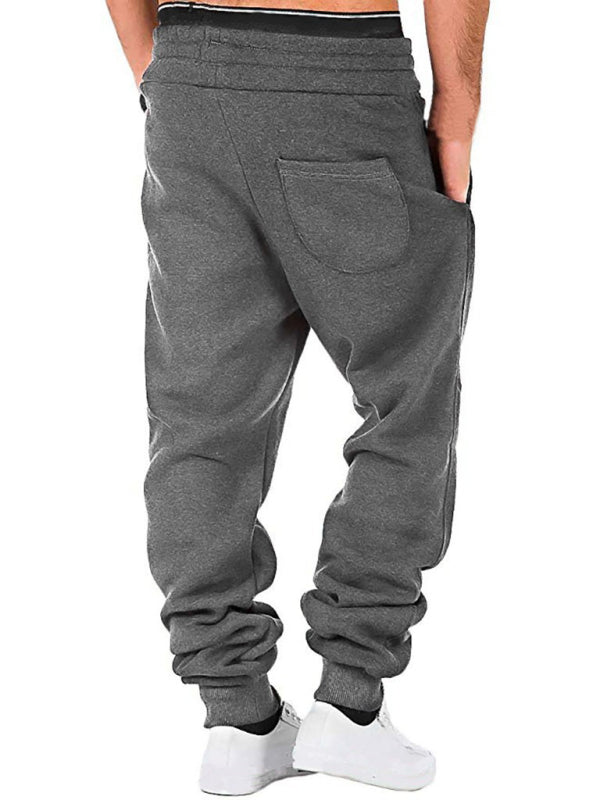 Men's elastic waist sports casual trousers and sweatpants