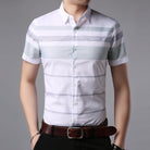 Men's lapel short-sleeved shirt